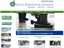 Tablet Screenshot of oliverdistributing.com